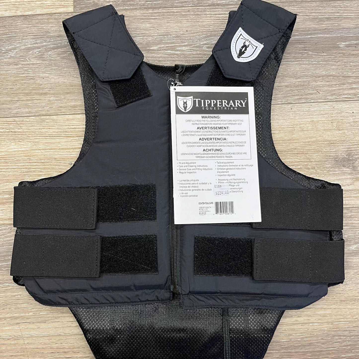 Consignment Tipperary Ridelite Vest BlackYS