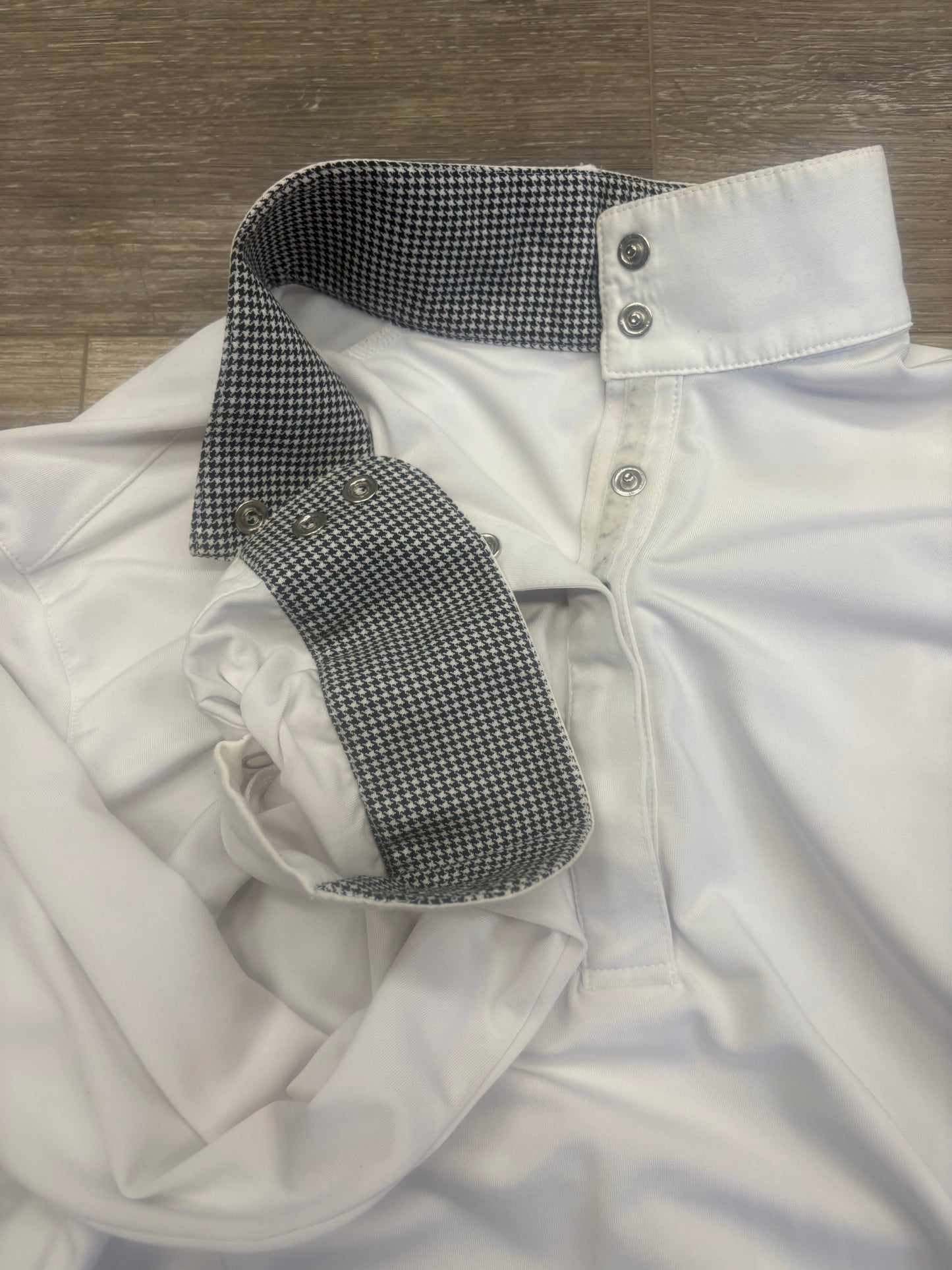 Consignment Show Shirt w/Black Check Collar L