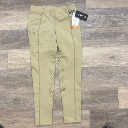 Consignment Kerrits Power Stretch Winter Tight K/P Kids XL Tan