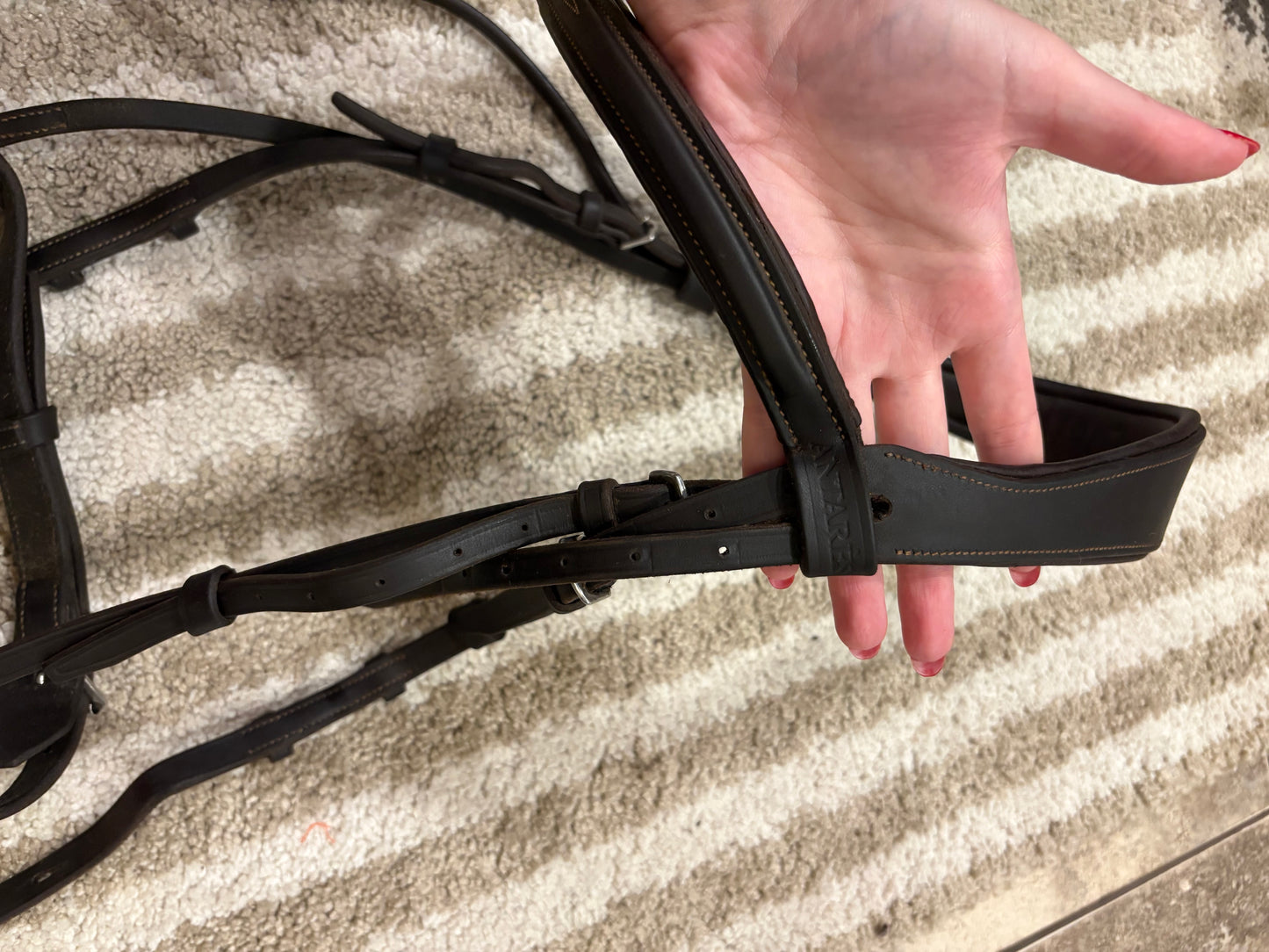 antares origin bridle with laced reins