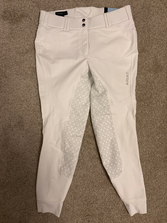 NWT Ariat white full seat breeches