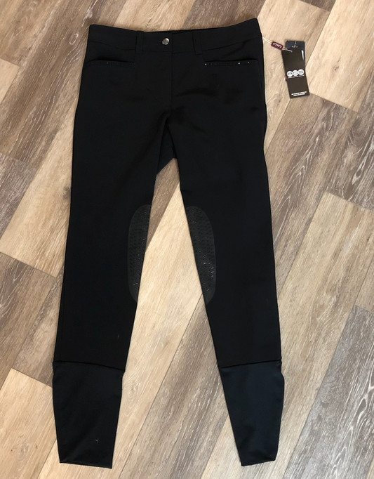 Consignment- Women's Animo Black Sparkle Breeches- Size 32